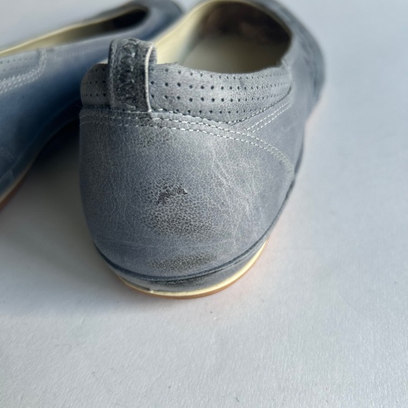 Ecco Grey Blue Leather Rubber Outsole Flats size EUR 41, US 10.5 - Picture 11 of 16